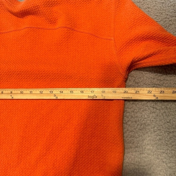 Lululemon All Yours Crew Sweatshirt Womens 6 Orange Heathered Brick Bubble Dot - Picture 7 of 8